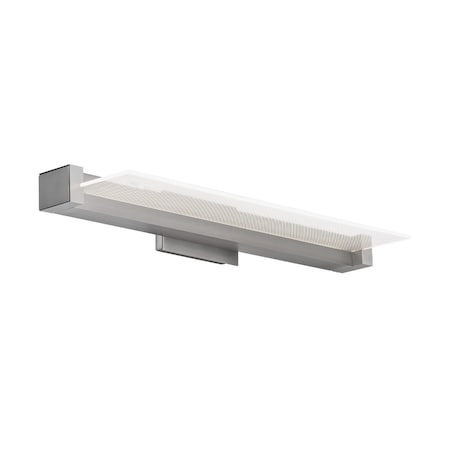 Dweled Spectre 20" LED Bathroom Vanity or Wall Light 3-CCT 2700K-3000K-3500K Set to 3000K Brushed Nickel WS-931